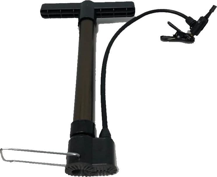 Pompa per bicicletta con piedistallo pieghevole cm 32 bc 2