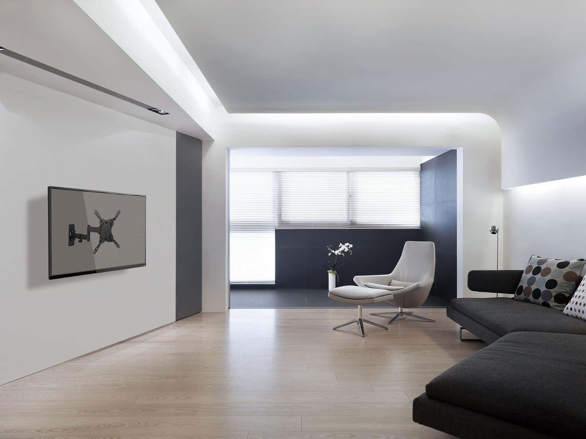 Staffa a Muro Universale 3 Snodi per TV LED LCD 13-42'' Nero in Supporti da parete e da soffitto Scontolo.net - Potenza, commercioVirtuoso.it