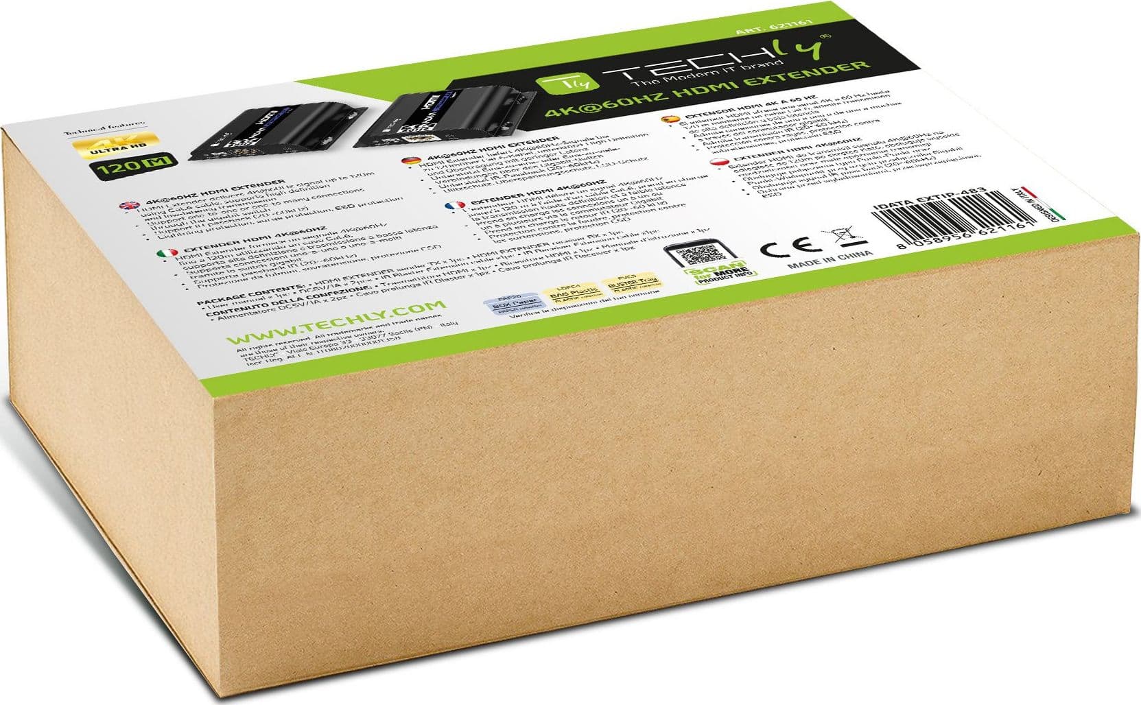 Extender HDMI 4K@60Hz con IR su Cavo Cat.6 fino a 120m in Cavi HDMI Scontolo.net - Potenza, commercioVirtuoso.it
