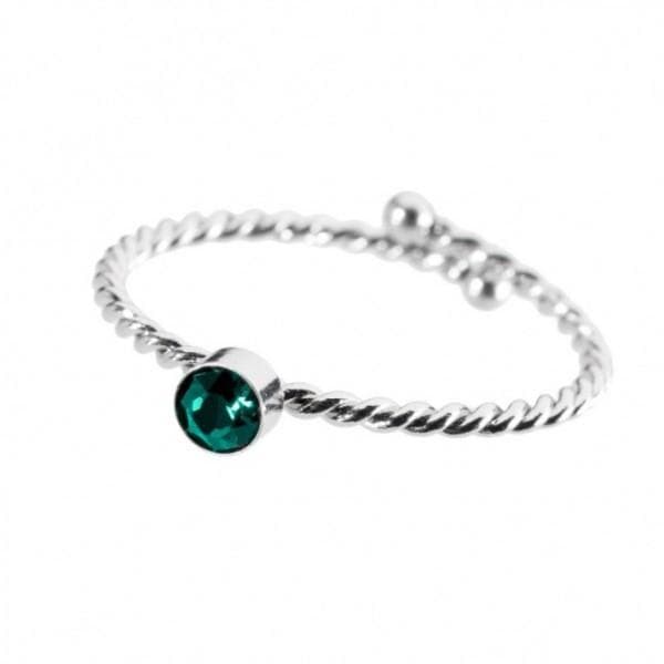 Marlù ANELLO SOLITARIO SWAROVSKY 4MM VERDE in Anelli Alba Gioielli - Casoria, commercioVirtuoso.it