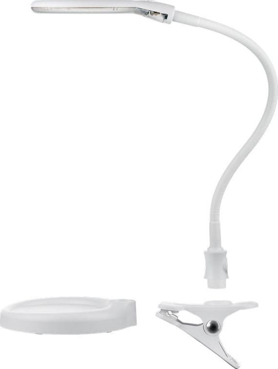 Lampada LED con Lente d'ingrandimento Base di Appoggio e Clip da Tavolo 6W Bianco in Lampade da lavoro Scontolo.net - Potenza, commercioVirtuoso.it