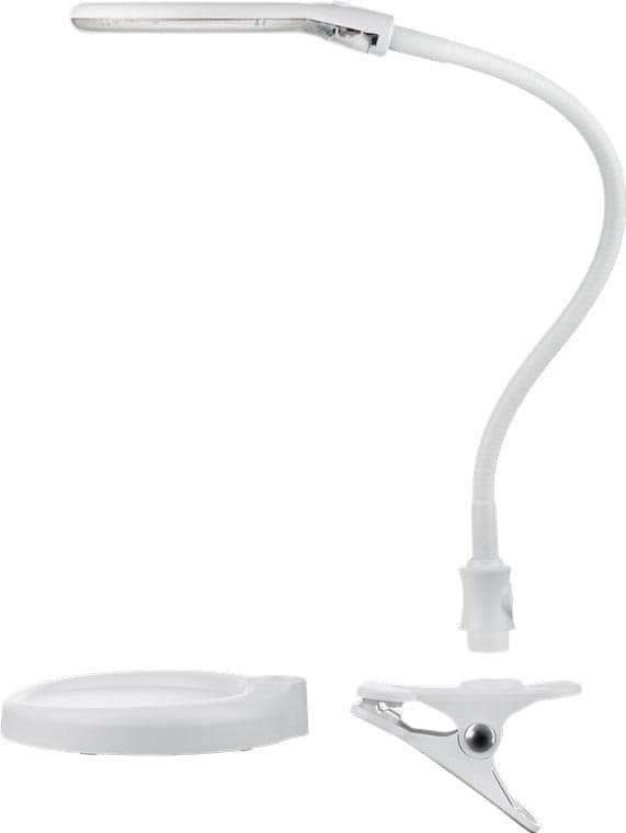 Lampada LED con Lente d'ingrandimento Base di Appoggio e Clip da Tavolo 6W Bianco in Lampade da lavoro Scontolo.net - Potenza, commercioVirtuoso.it