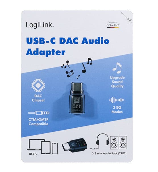 Adattatore Convertitore Audio DAC con Equalizzatore da USB-C&trade a 3,5 mm Nero in Convertitori D-A Scontolo.net - Potenza, commercioVirtuoso.it