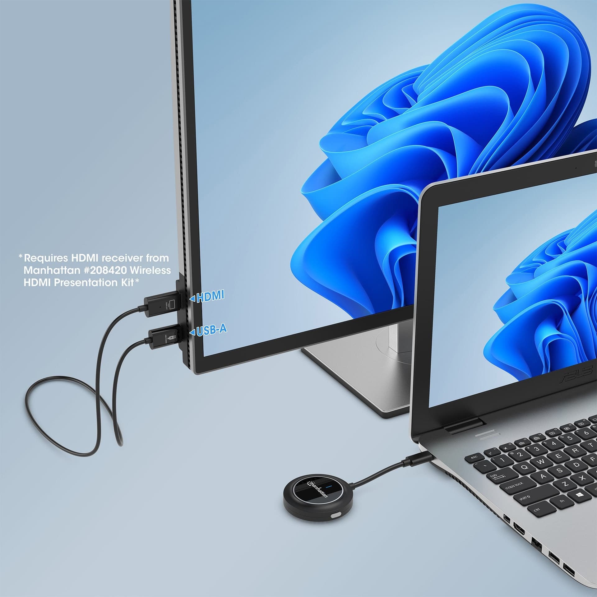 Adattatore Wireless HDMI 1080p con Trasmettitore USB-C&trade in Client Streaming Scontolo.net - Potenza, commercioVirtuoso.it