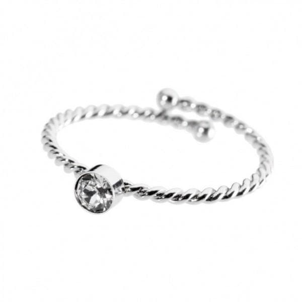 Marlù ANELLO SOLITARIO SWAROVSKY 3MM BIANCO