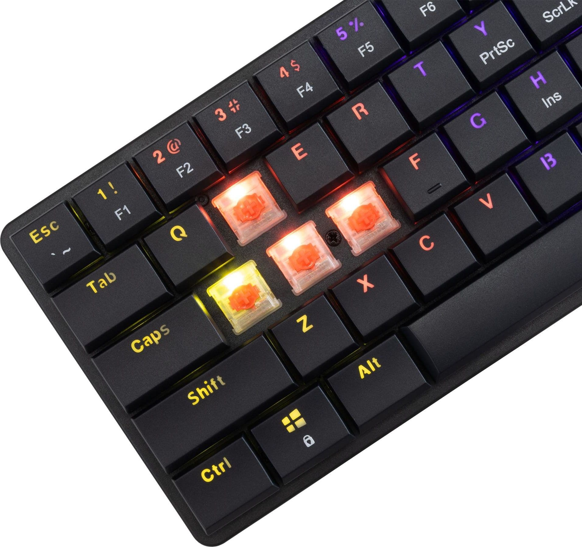Tastiera Gaming USB-C&trade 62 Tasti con Retroilluminazione LED RGB e 19 Effetti Luce in Tastiere da gioco Scontolo.net - Potenza, commercioVirtuoso.it