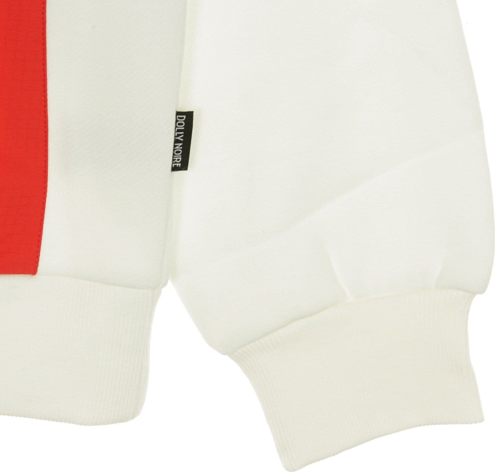 DOLLY NOIRE Felpa Girocollo Uomo Pocket Crewneck White&amp;red White/red da uomo in Felpe senza cappuccio Drestige - Casamassima, commercioVirtuoso.it