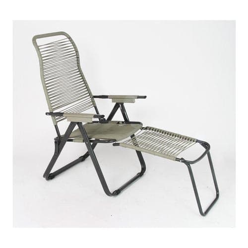 Sedia sdraio con poggiapiedi Metal F.A.R. 5CORDOPES CORDONATA Tortora