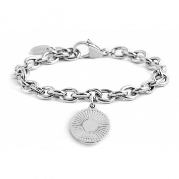 Marlù BRACCIALE CATENA CON PENDENTE SOLE ACCIAIO in Bracciali Alba Gioielli - Casoria, commercioVirtuoso.it