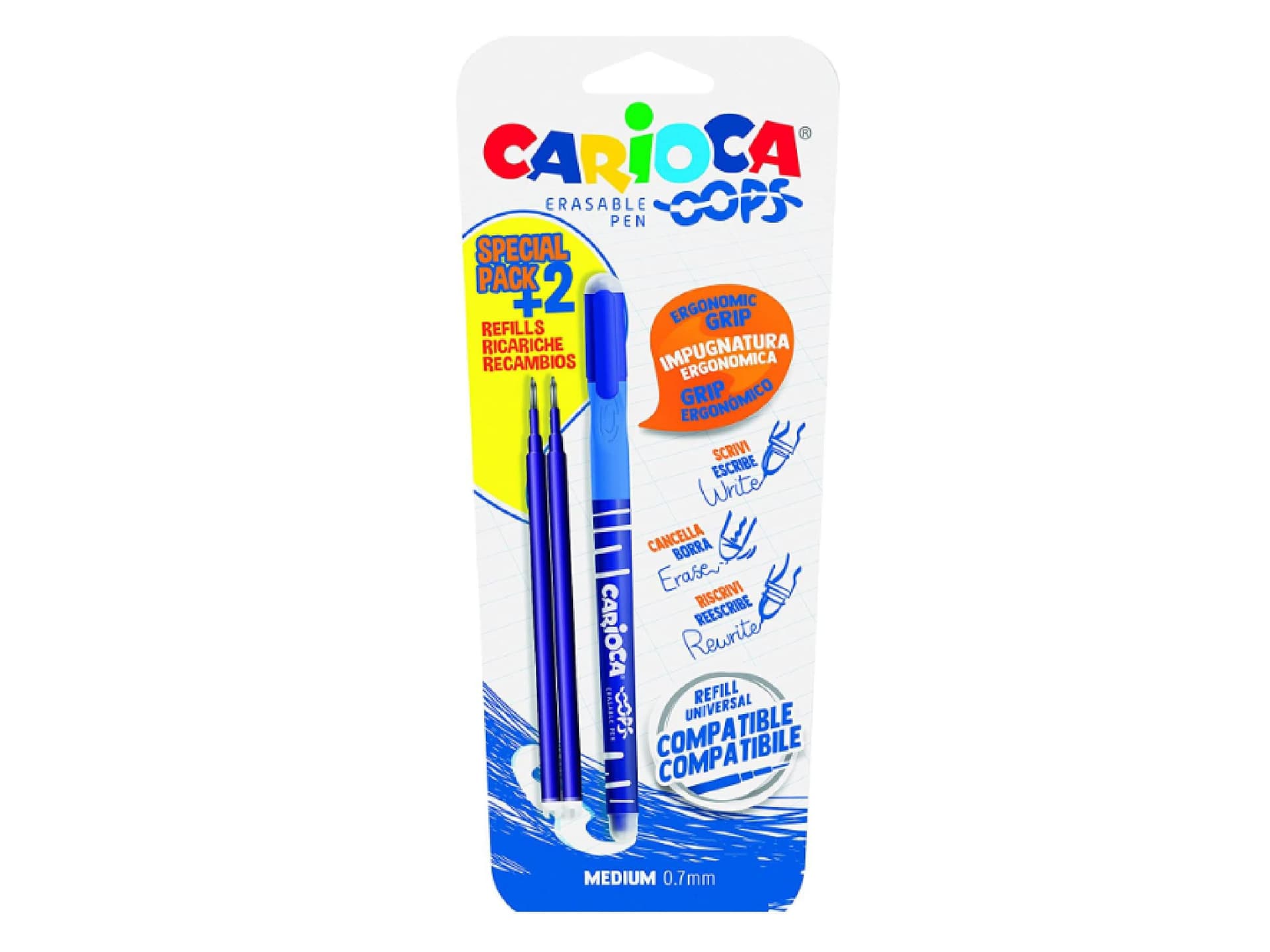 Penna Cancellabile Oops con 2 Refill in Ricariche penne Scontolo.net - Potenza, commercioVirtuoso.it
