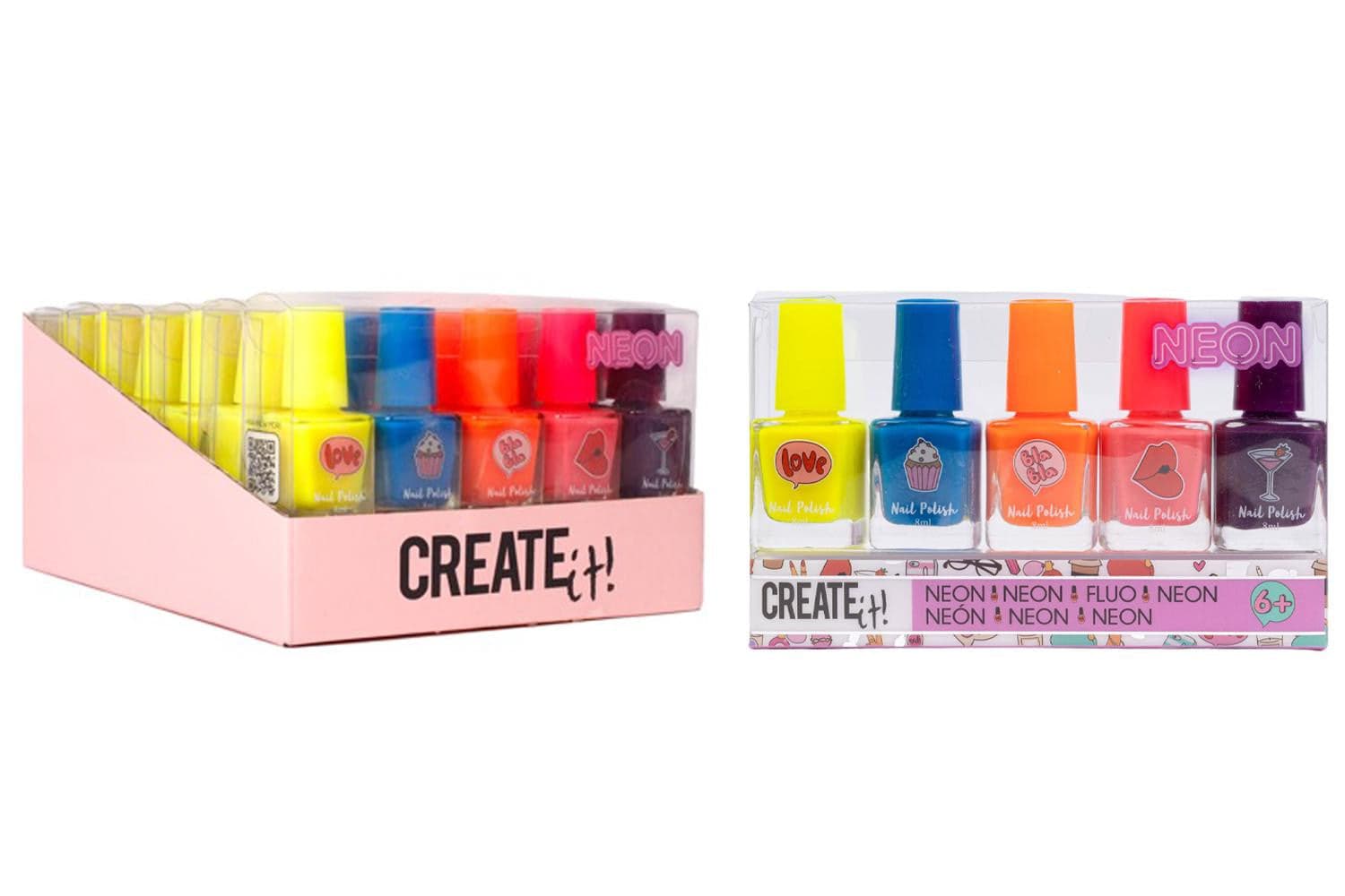 Create It Smalti Set 5 pz Neon in Adesivi e decalcomanie Scontolo.net - Potenza, commercioVirtuoso.it