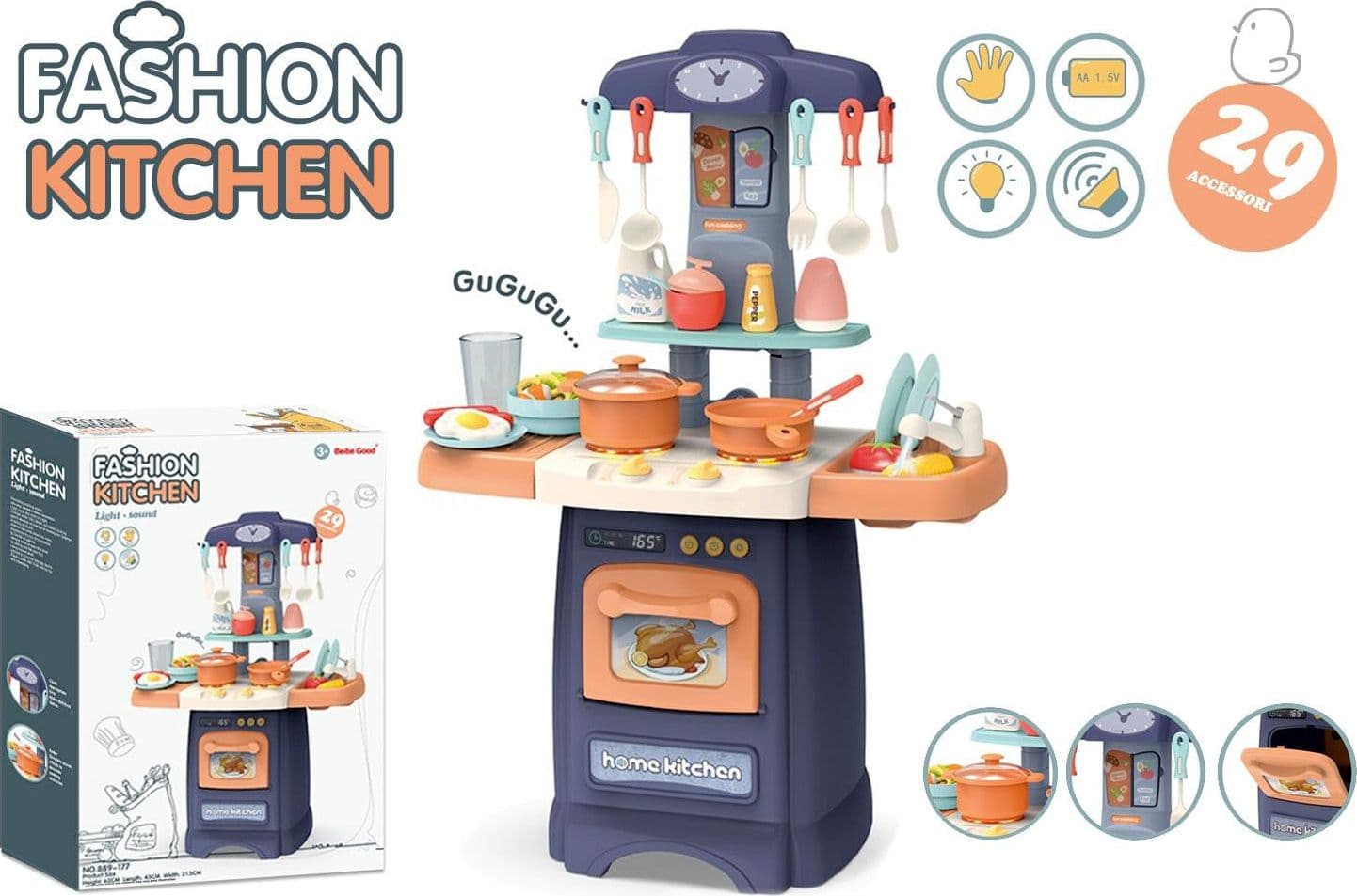 Cucina Fashion 29 accessori luci e suoni
