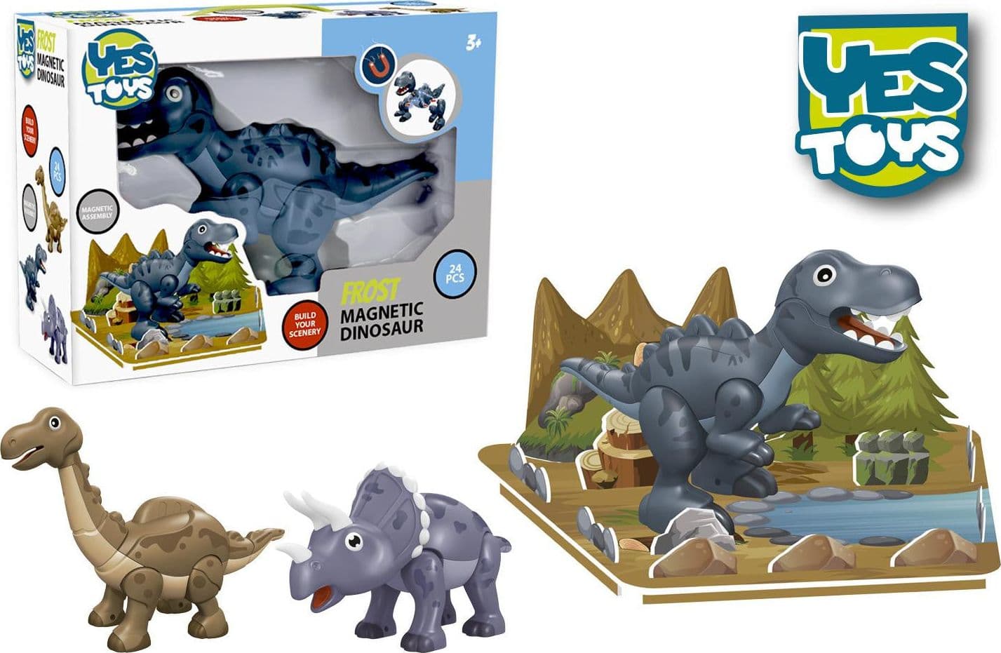 Friends Dinosauri Magnetici 3 assortiti Yes Toys