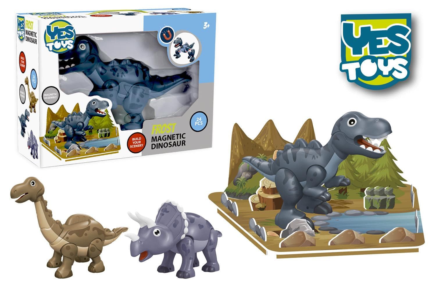Friends Dinosauri Magnetici 3 assortiti Yes Toys