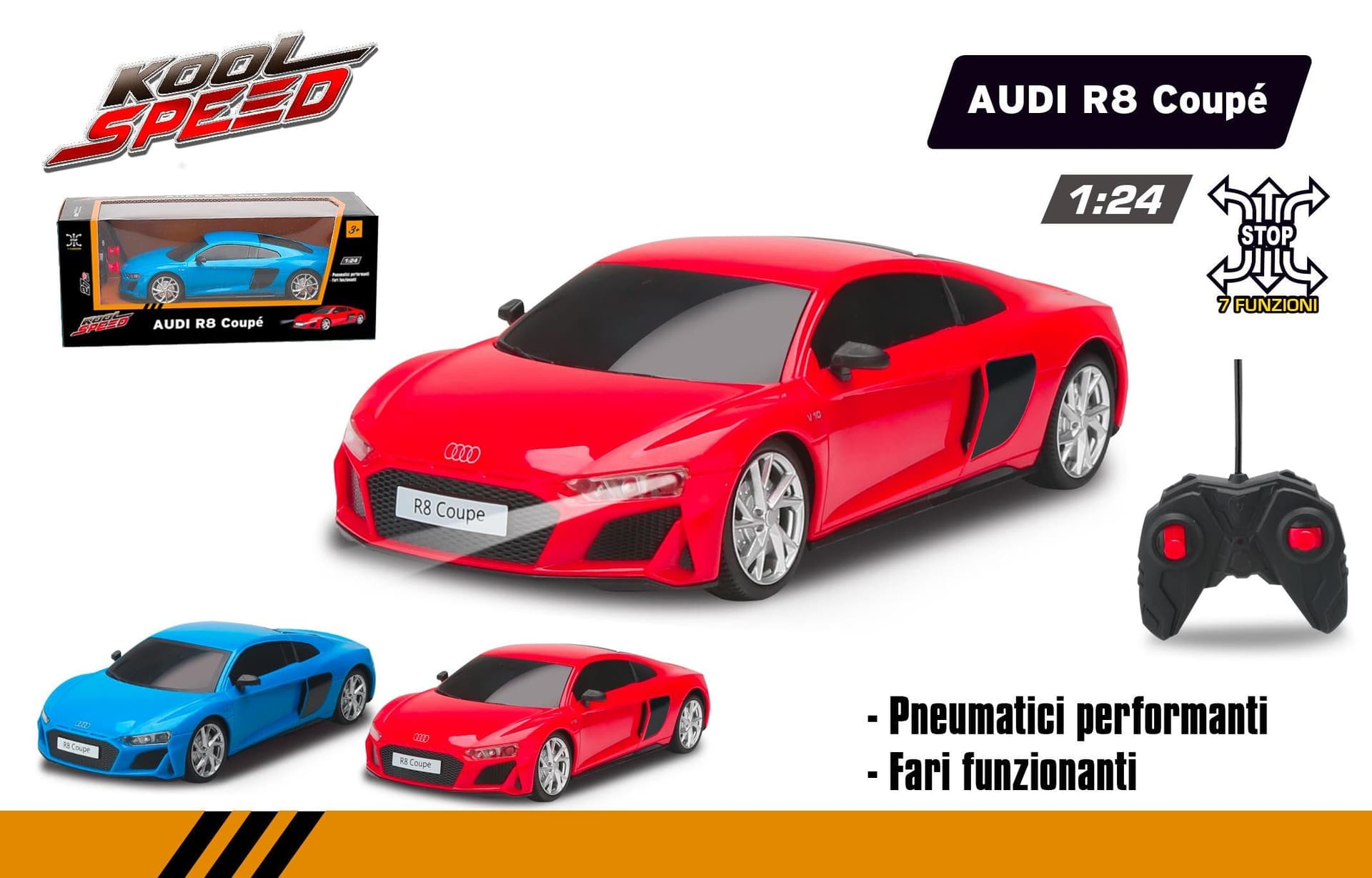Audi R8 Coupe' R/C 1:24 in Auto Scontolo.net - Potenza, commercioVirtuoso.it