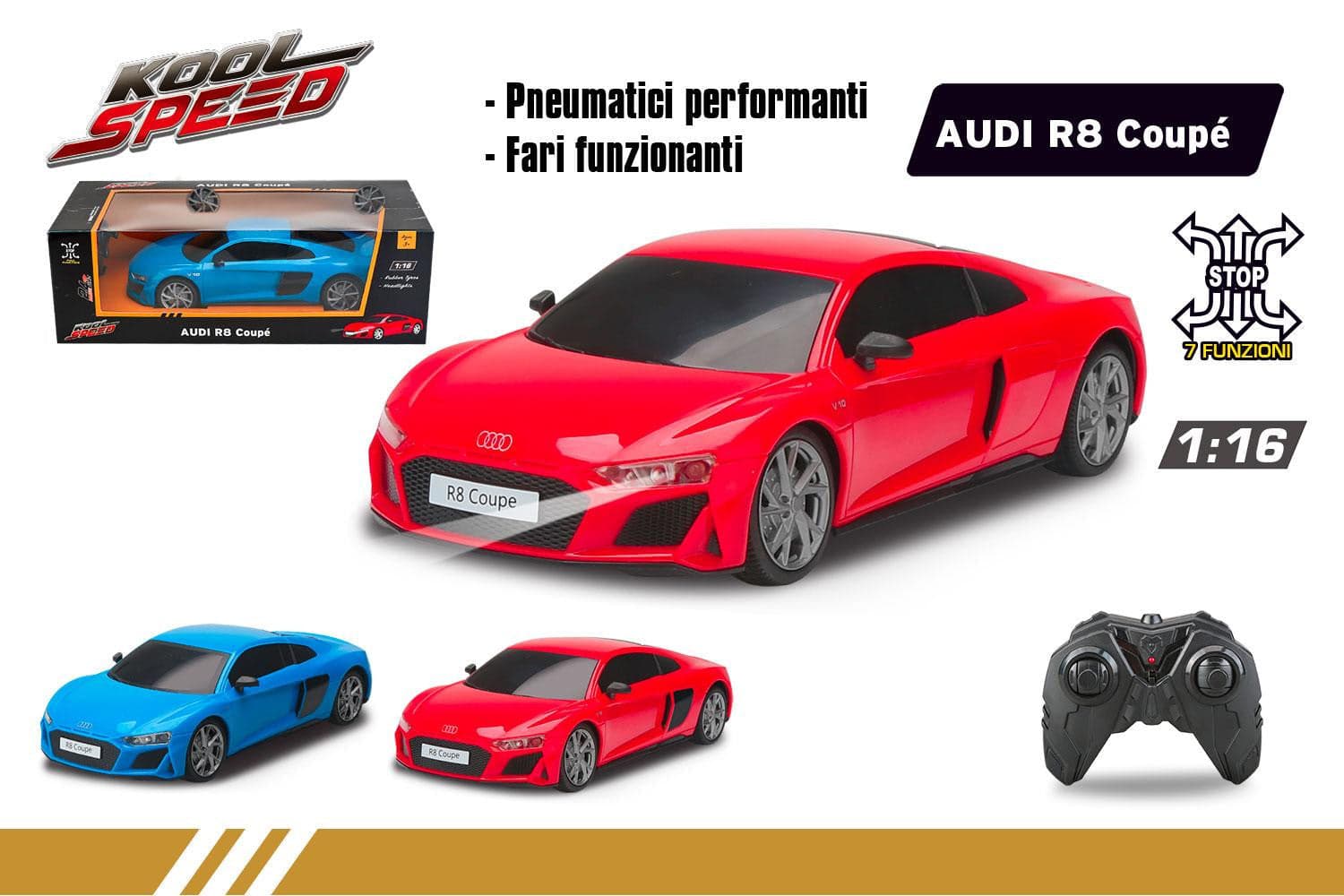 Audi R8 Coupe' R/C 1:16 in Auto Scontolo.net - Potenza, commercioVirtuoso.it