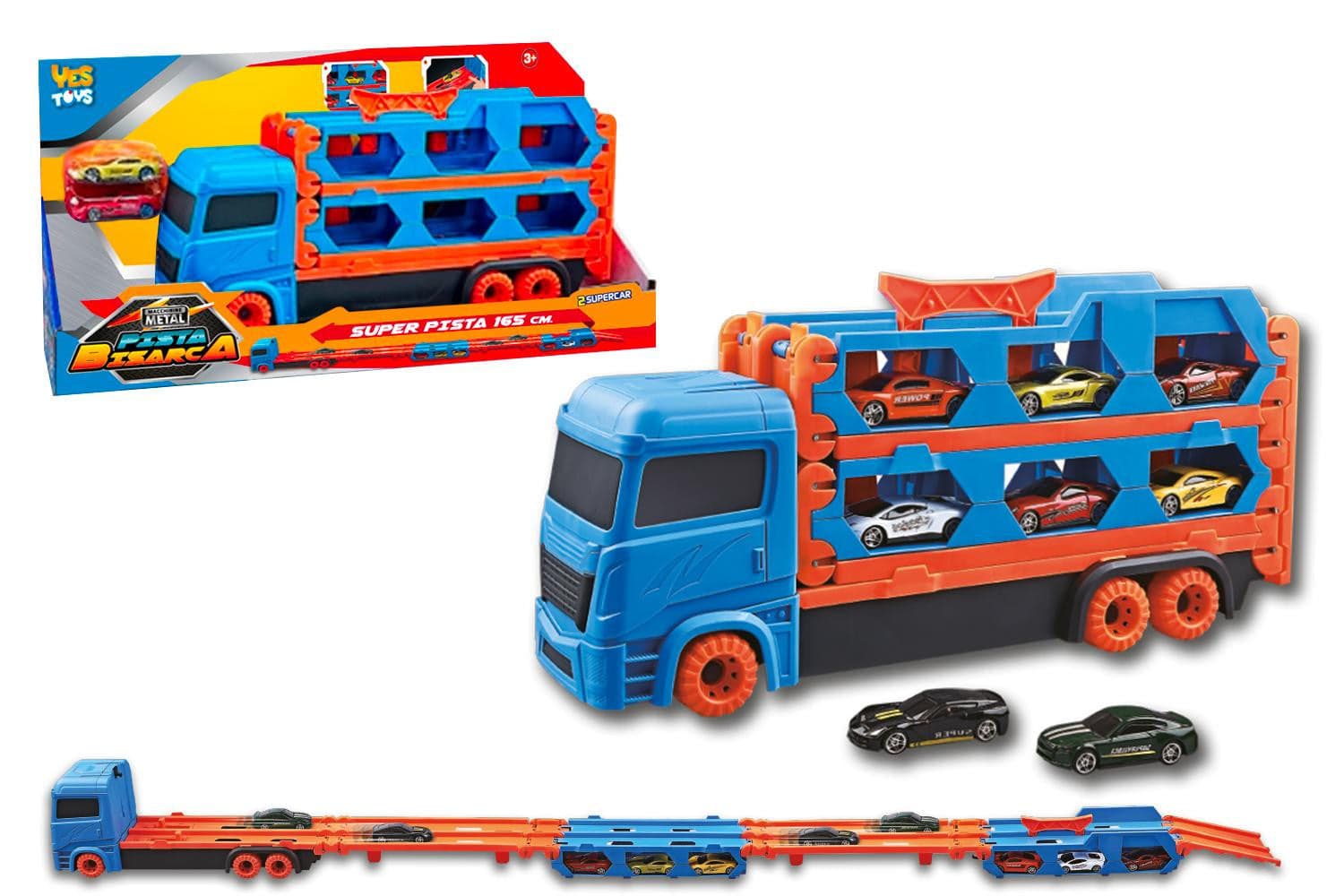 Bisarca e Pista Lanciatore 2in1 con 2 Auto in Camion Scontolo.net - Potenza, commercioVirtuoso.it