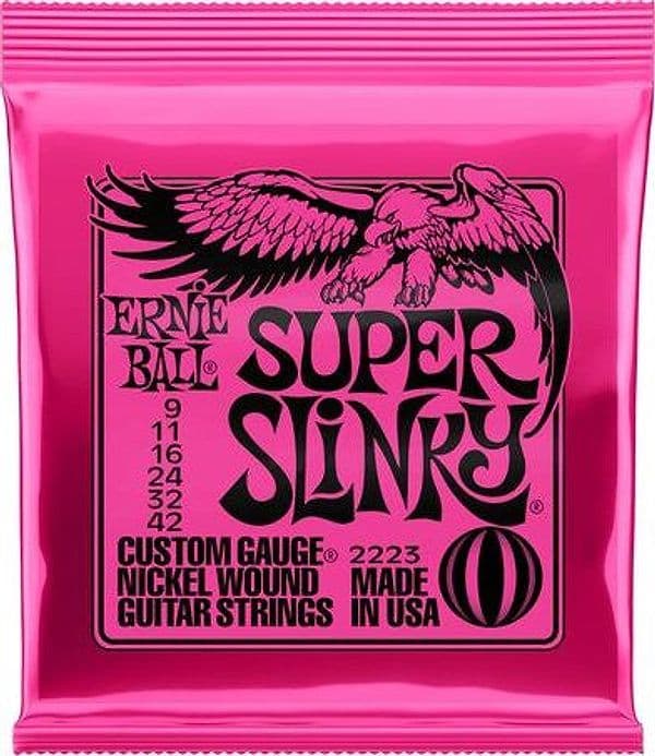 Muta corde chitarra elettrica Ernie Ball P02223 SUPER SLINKY