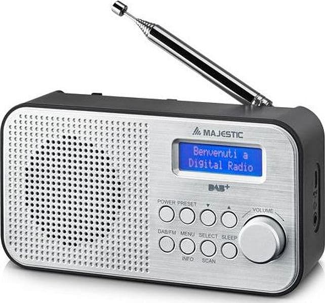 Radio Majestic 109194 Rt 194 Dab Silver e Black
