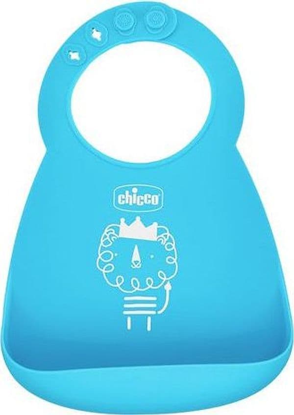 Bavaglino Chicco 10219 20 Con Tasca Azzurro