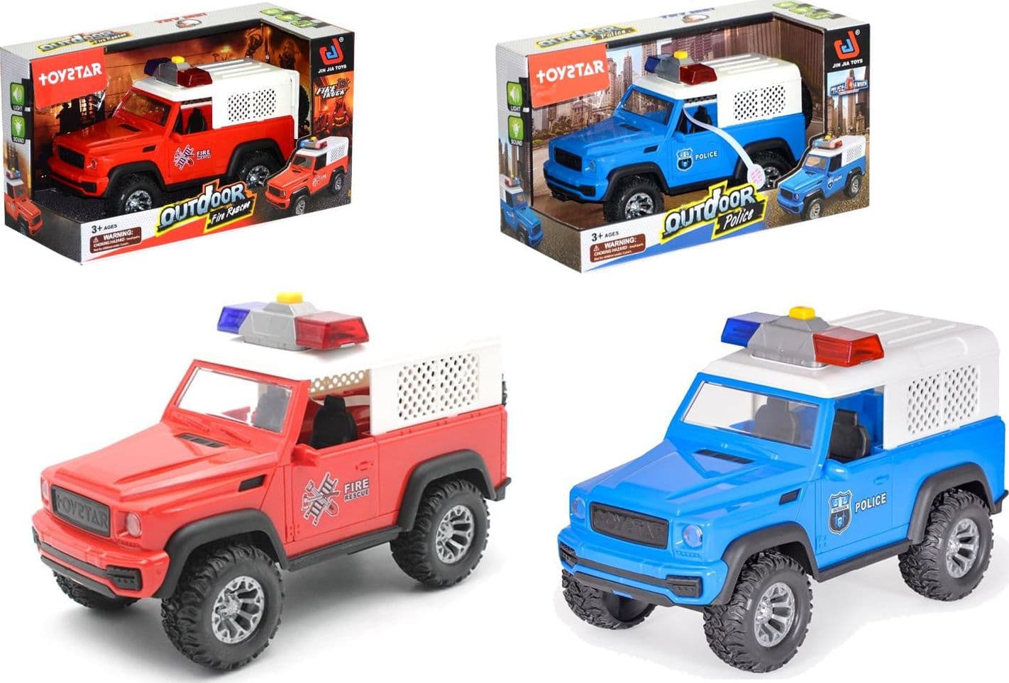 Fuoristrada Police/Pompieri luci suoni