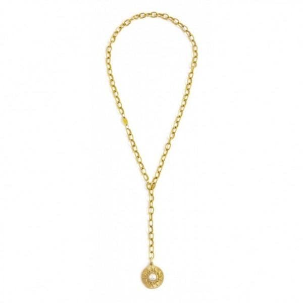 Marlù COLLANA CATENA CON PENDENTE SOLE PVD ORO in Collane Alba Gioielli - Casoria, commercioVirtuoso.it