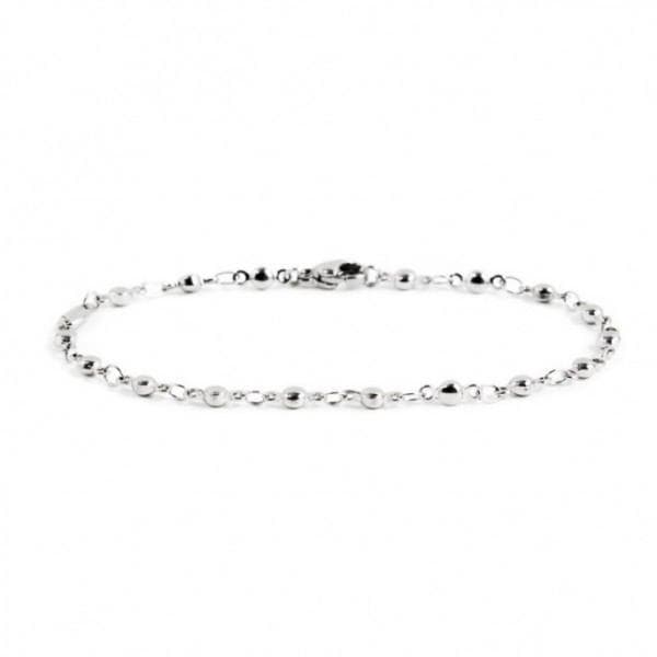 Marlù BRACCIALE ACCIAIO CATENA CON SFERE