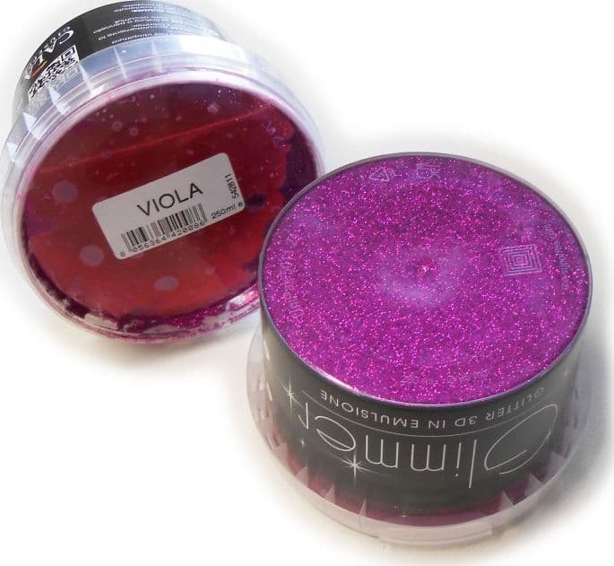 Glitter da 250ml in gel per pittura - 7