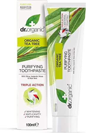 Dr organic tea tree toothpaste