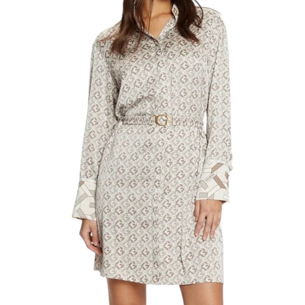 Guess vestito chemisier beige Veronica W5RK40 WF1T2 P1KZ