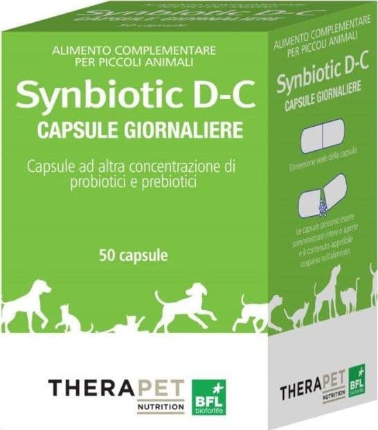 Synbiotic D-C 50 capsule equilibrio flora intestinale cani gatti