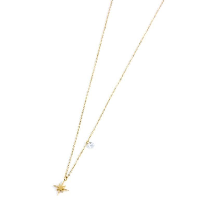 Marlù COLLANA ROSA DEI VENTI PENDENTE 10MM E CRISTALLI PVD ORO in Collane Alba Gioielli - Casoria, commercioVirtuoso.it