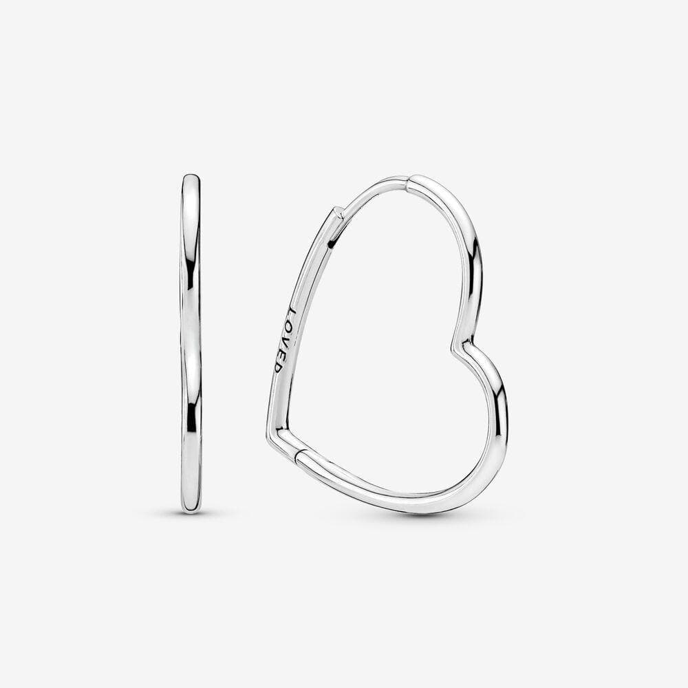 Pandora Orecchini a cerchio Cuore asimmetrico in Orecchini Alba Gioielli - Casoria, commercioVirtuoso.it