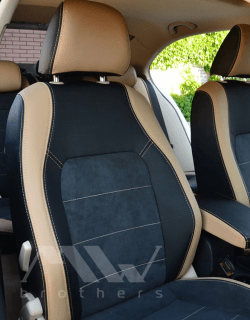 Coprisedili su misura per Volkswagen Jetta 6 (2016-2019) R estyling, Leather style in Set per interni Autooggetti.it - Roma, commercioVirtuoso.it