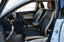 Coprisedili su misura per Volkswagen Jetta 6 (2016-2019) R estyling, Leather style in Set per interni Autooggetti.it - Roma, commercioVirtuoso.it
