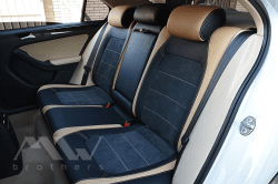 Coprisedili su misura per Volkswagen Jetta 6 (2016-2019) R estyling, Leather style in Set per interni Autooggetti.it - Roma, commercioVirtuoso.it