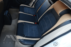 Coprisedili su misura per Volkswagen Jetta 6 (2016-2019) R estyling, Leather style in Set per interni Autooggetti.it - Roma, commercioVirtuoso.it