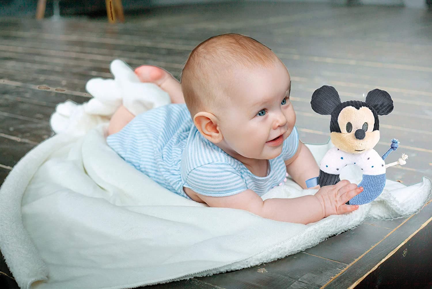 Bay Clementoni- Baby Mickey Morbido Anello Sonaglino 17339 in Sonagli e anelli di peluches Centro Bimbo - Siderno, commercioVirtuoso.it
