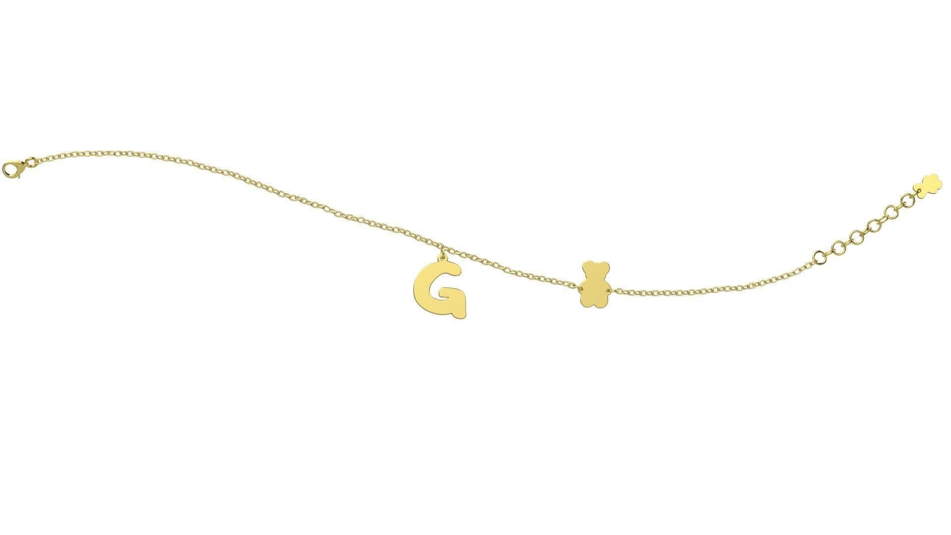 Nanan Bracciale con Lettera "G" in Bracciali Alba Gioielli - Casoria, commercioVirtuoso.it