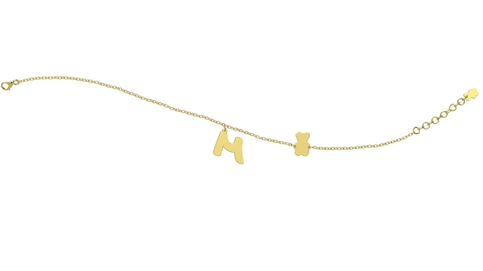 Nanan Bracciale con Lettera "M" in Bracciali Alba Gioielli - Casoria, commercioVirtuoso.it