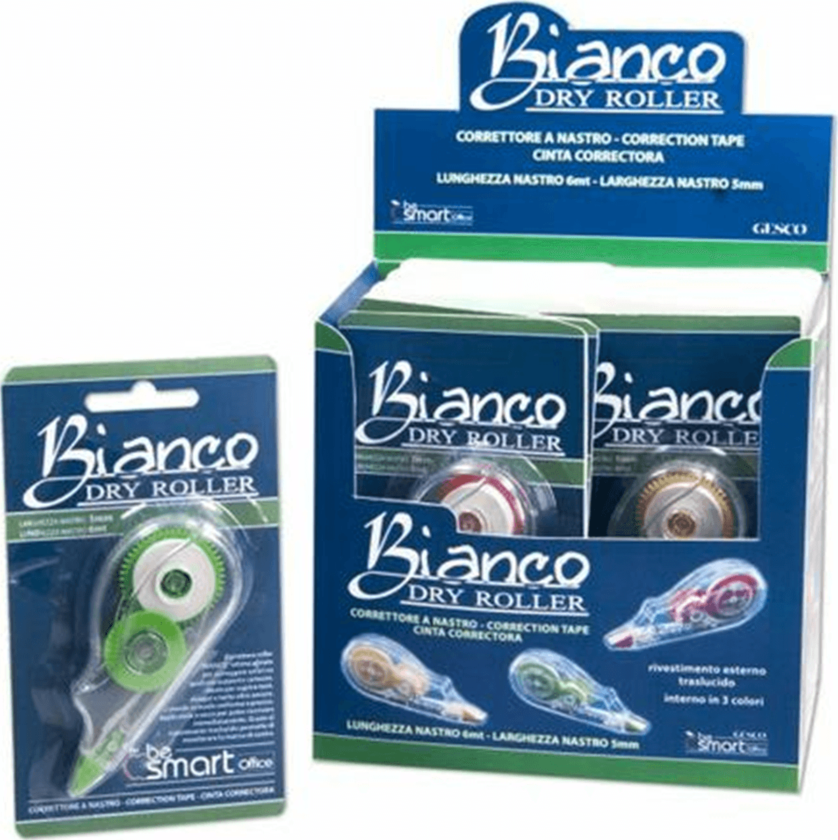 Correttore a nastro ad asciugatura rapida Bianchetto "Dry Roller" da 6 mt - 5