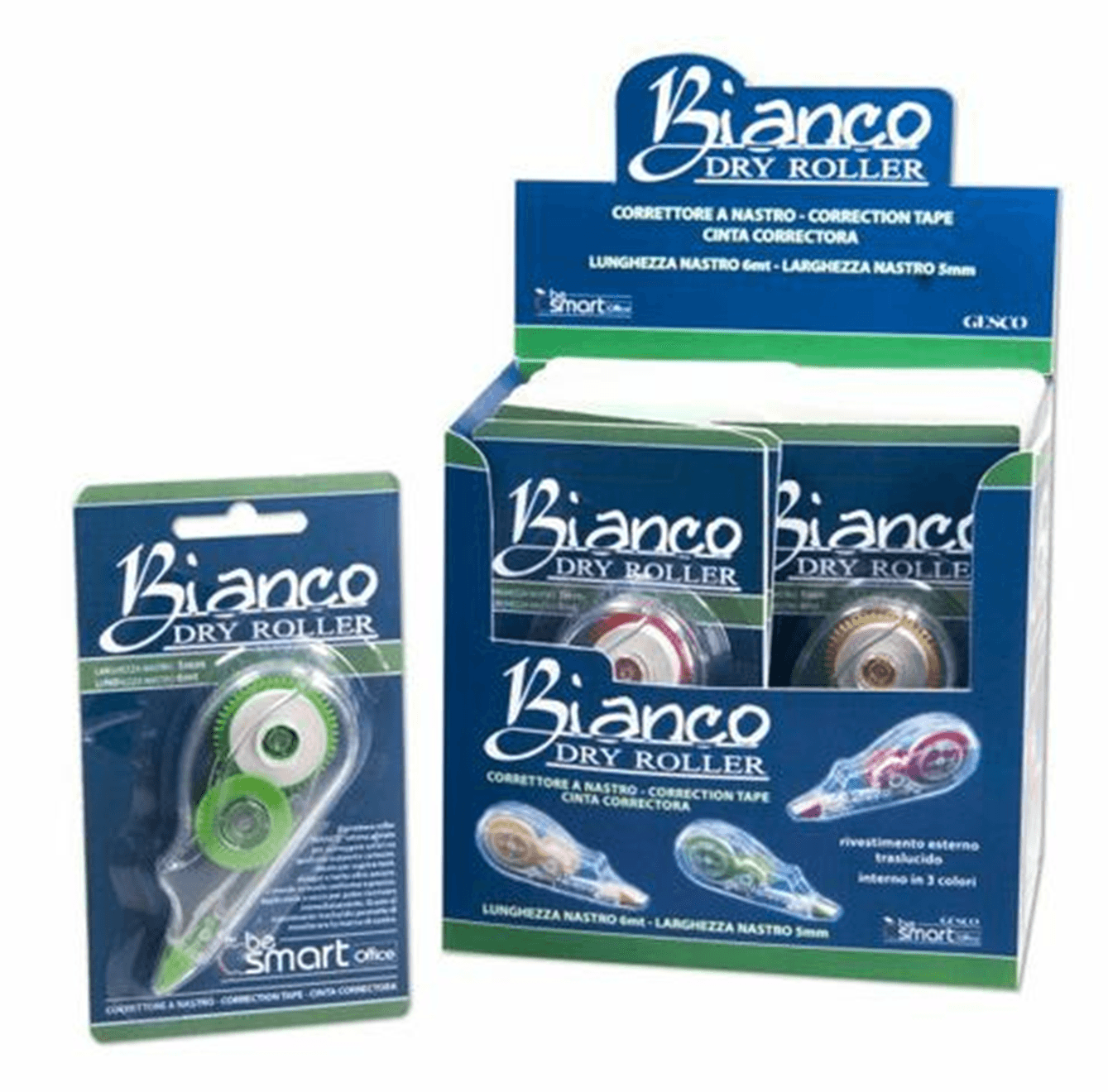 Correttore a nastro ad asciugatura rapida Bianchetto "Dry Roller" da 6 mt - 5