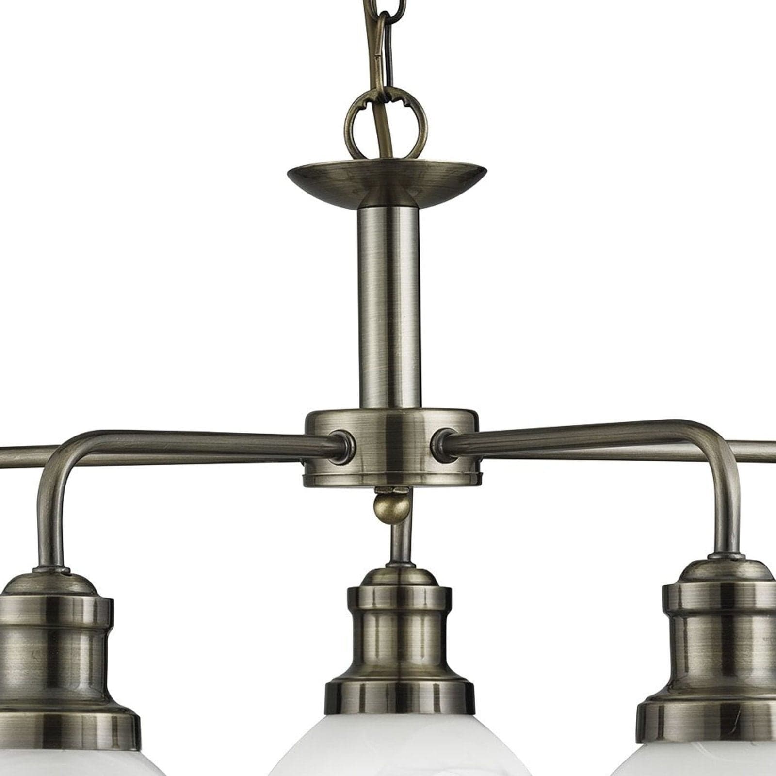 Lampadario Contemporaneo Bistro Acciaio Ottone Vetro 5 Luci E27 in Lampade a sospensione LuceArt - Montecorvino Pugliano, commercioVirtuoso.it