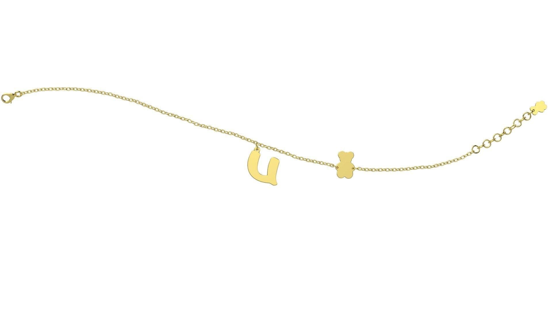 Nanan Bracciale con Lettera "U" in Bracciali Alba Gioielli - Casoria, commercioVirtuoso.it