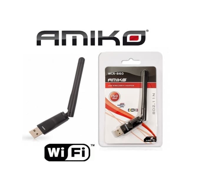 WIFI USB WLN-860 Amiko in Adattatori USB wireless DFP Elettronica Store - Scafati, commercioVirtuoso.it