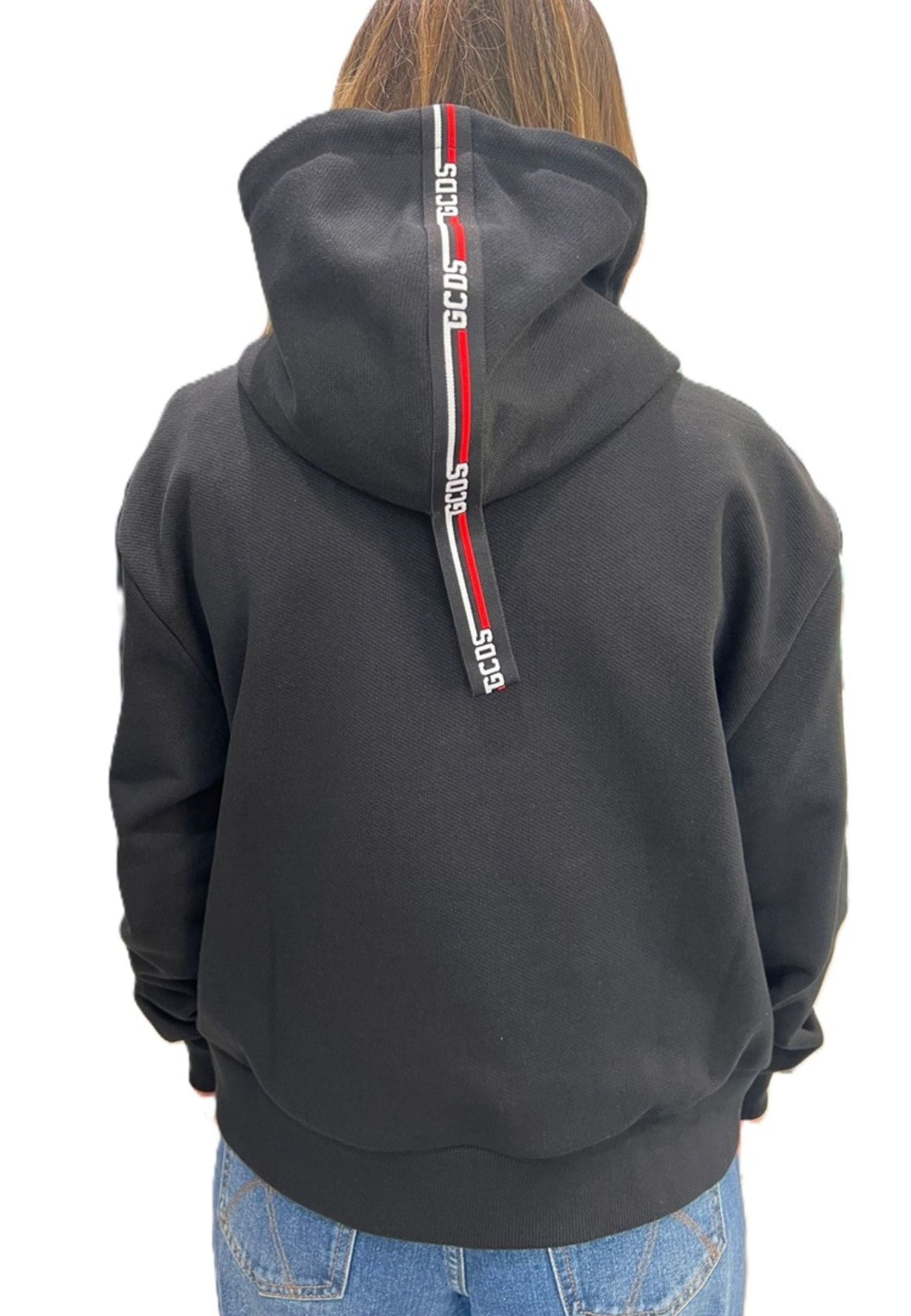 GCDS FELPA LOGO TAPE SCOUBA HOODIE da donna in Felpe con cappuccio Drestige - Casamassima, commercioVirtuoso.it
