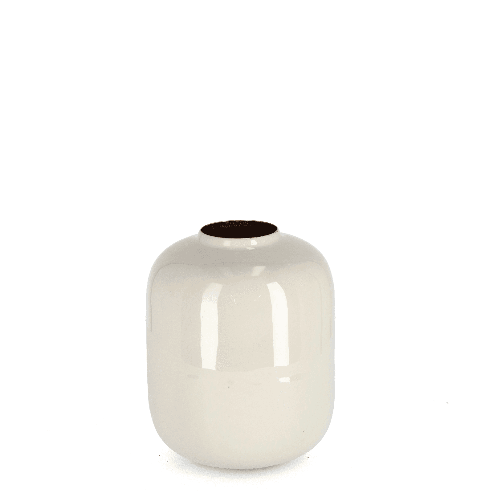 Vaso velma beige in metallo solo  per uso decorativo - 5