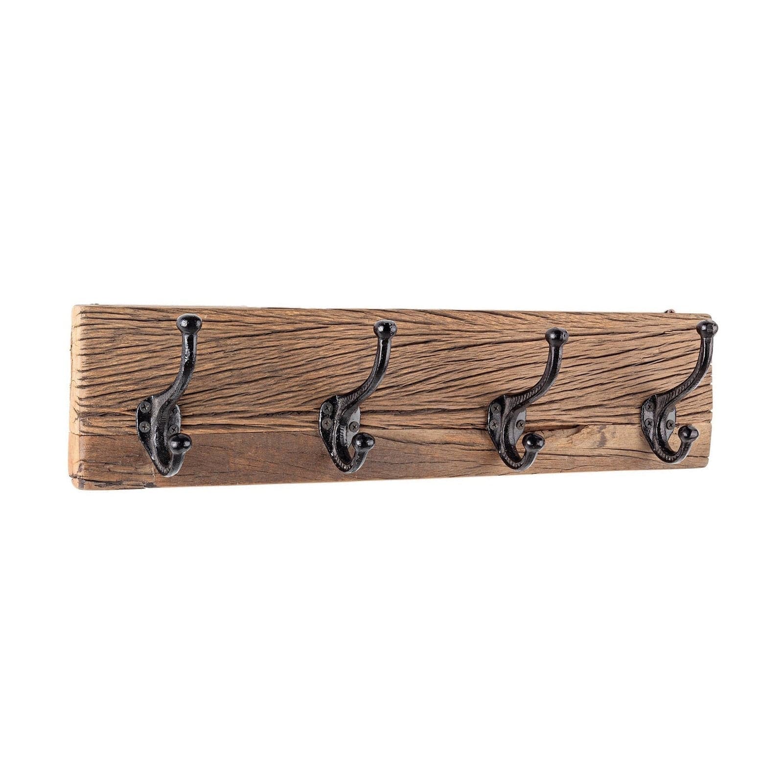 Appendiabiti "Rafter" struttura in legno con ganci in ferro per arredamento - 5