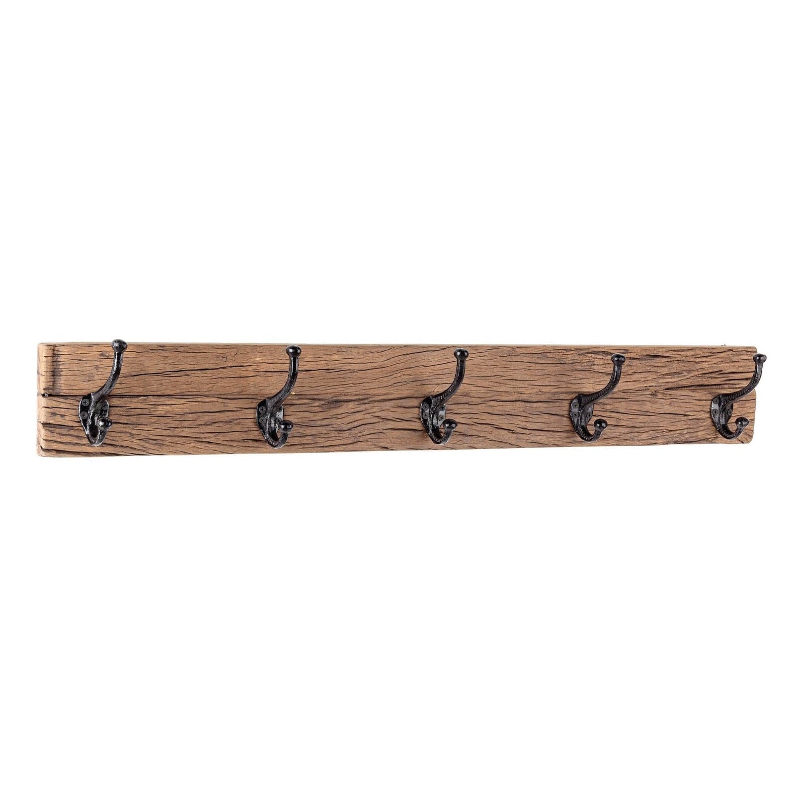 Appendiabiti "Rafter" struttura in legno con ganci in ferro per arredamento - 6