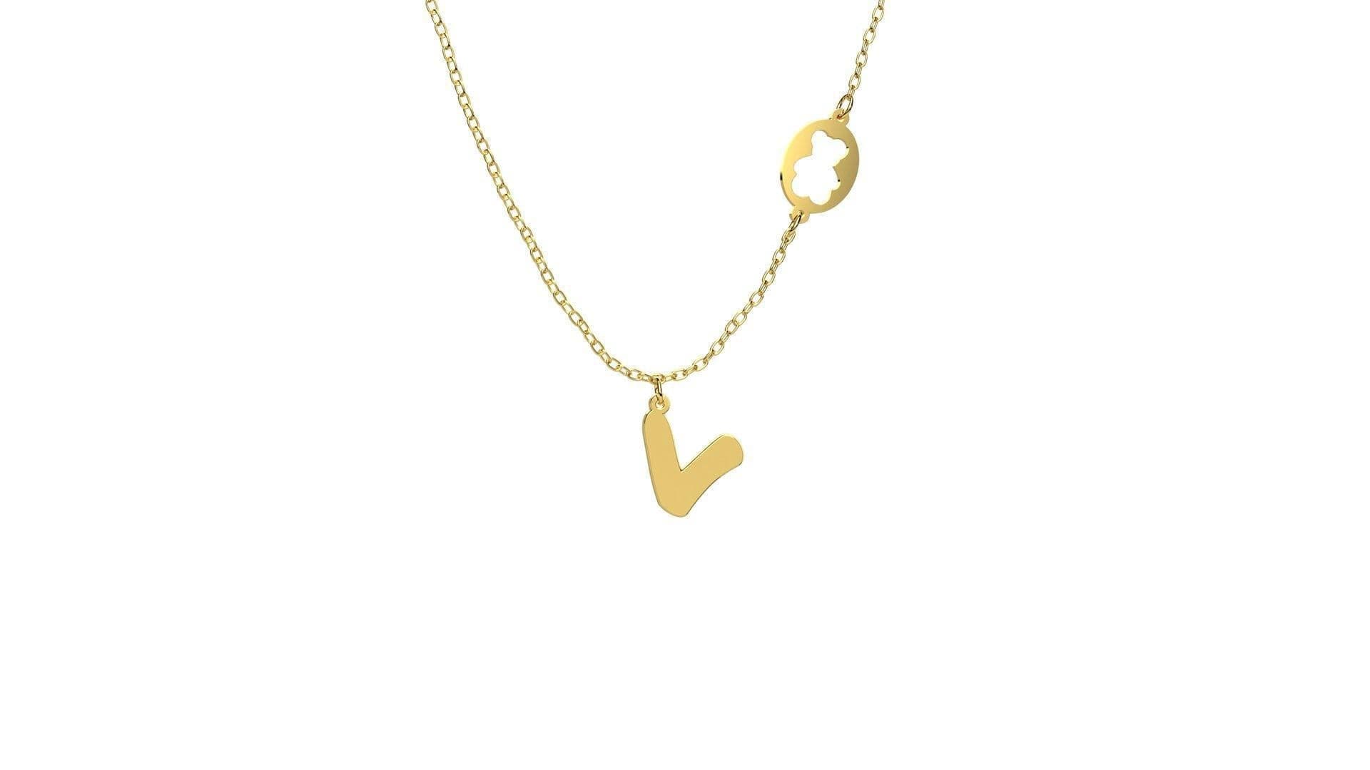 Nanan Pendente con Lettera "V" in Ciondoli Alba Gioielli - Casoria, commercioVirtuoso.it